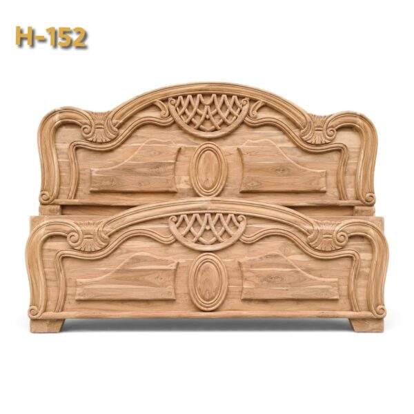 H-152  Without Counter, High Quality Design Bed (Sagwan)